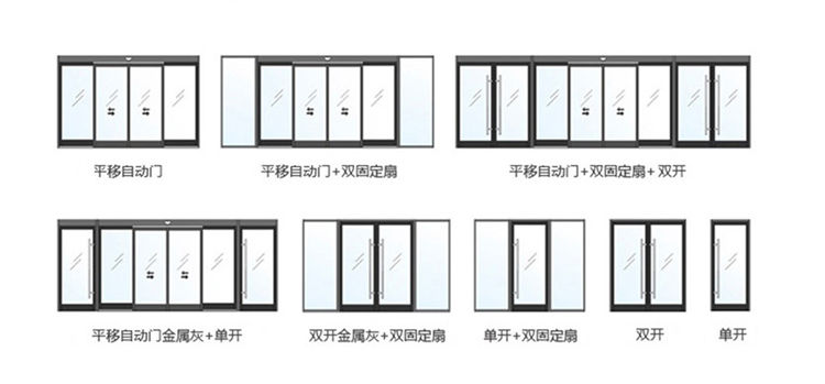 單開(kāi)、雙開(kāi)自動(dòng)門(mén)樣式圖片